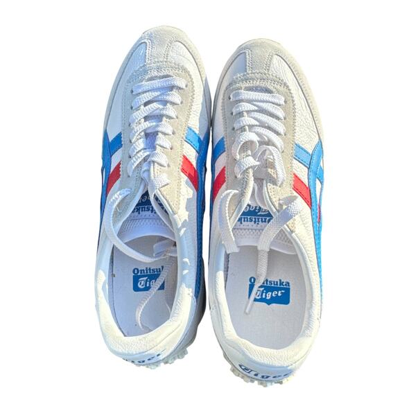 Onitsuka Tiger EDR 76 Womens Shoes Eur 36 US 5.5‎ / 6 White Directoire Blue - Picture 4 of 10